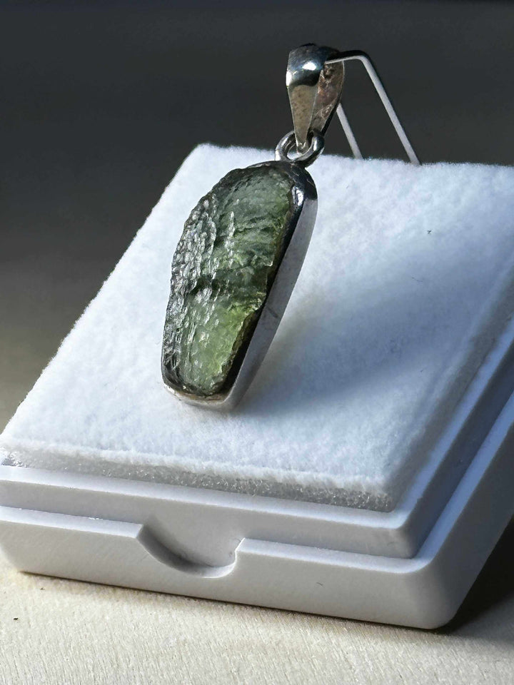 Moldavite Pendant 925 Sterling Silver