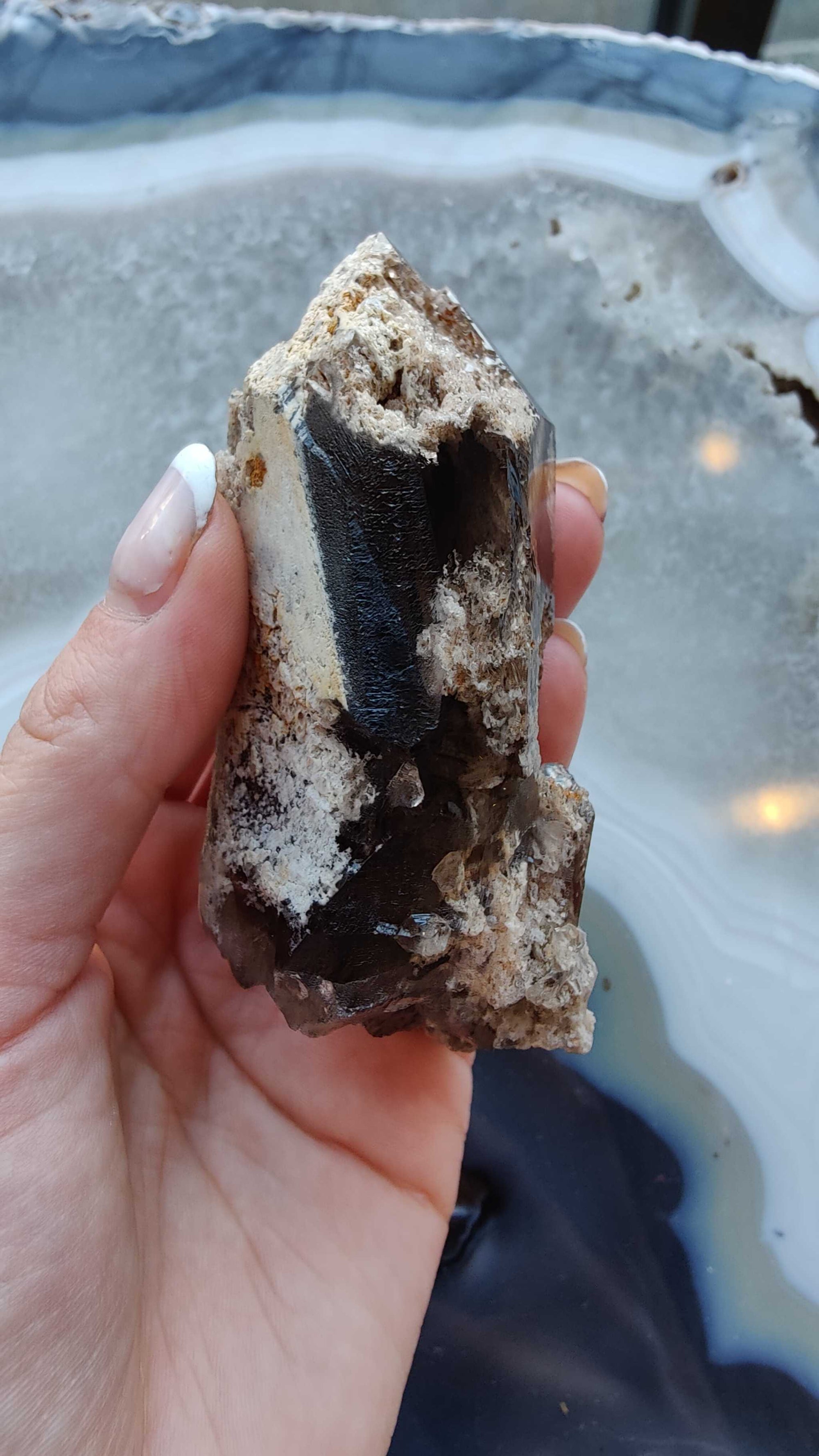 Lodalite Included Smokey Quartz Point