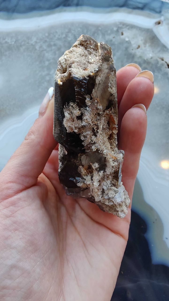 Lodalite Included Smokey Quartz Point
