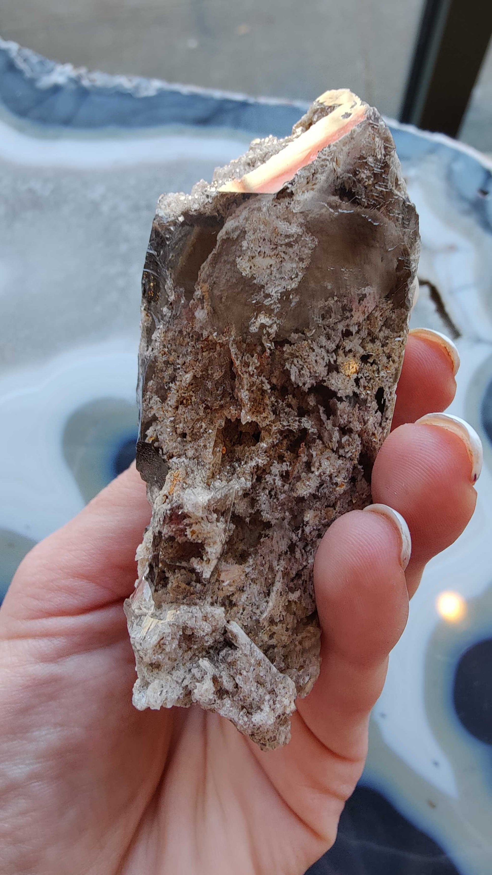 Lodalite Included Smokey Quartz Point