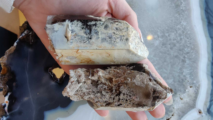 Lodalite Included Smokey Quartz Point