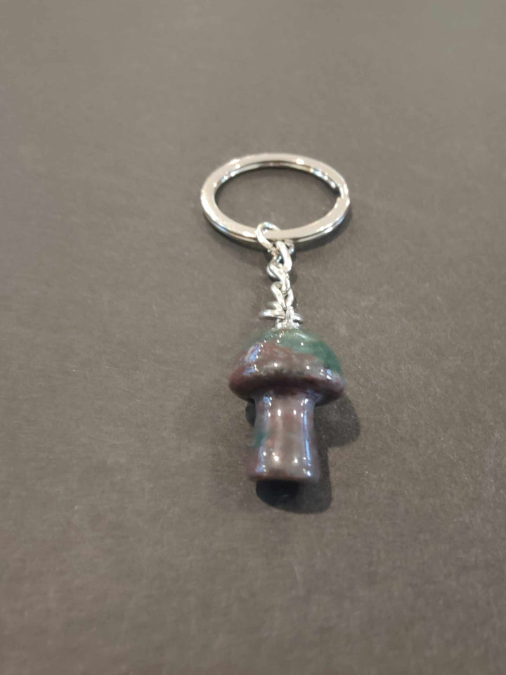Stone Mushroom Keychain