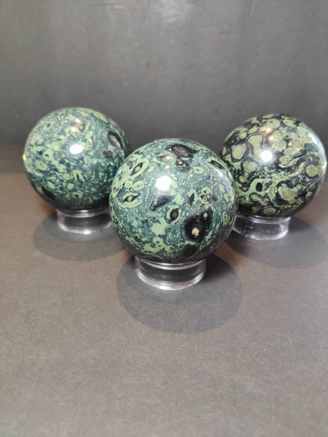 Kambaba (Crocodile) Jasper Polished Sphere Sculpture