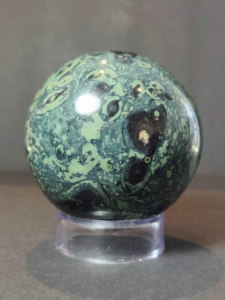 Kambaba (Crocodile) Jasper Polished Sphere Sculpture