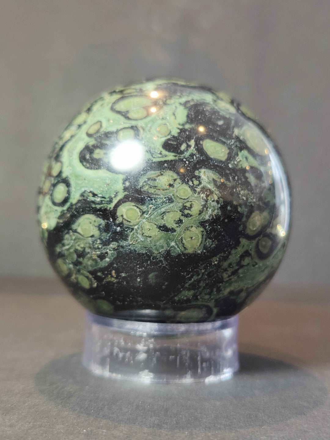 Kambaba (Crocodile) Jasper Polished Sphere Sculpture