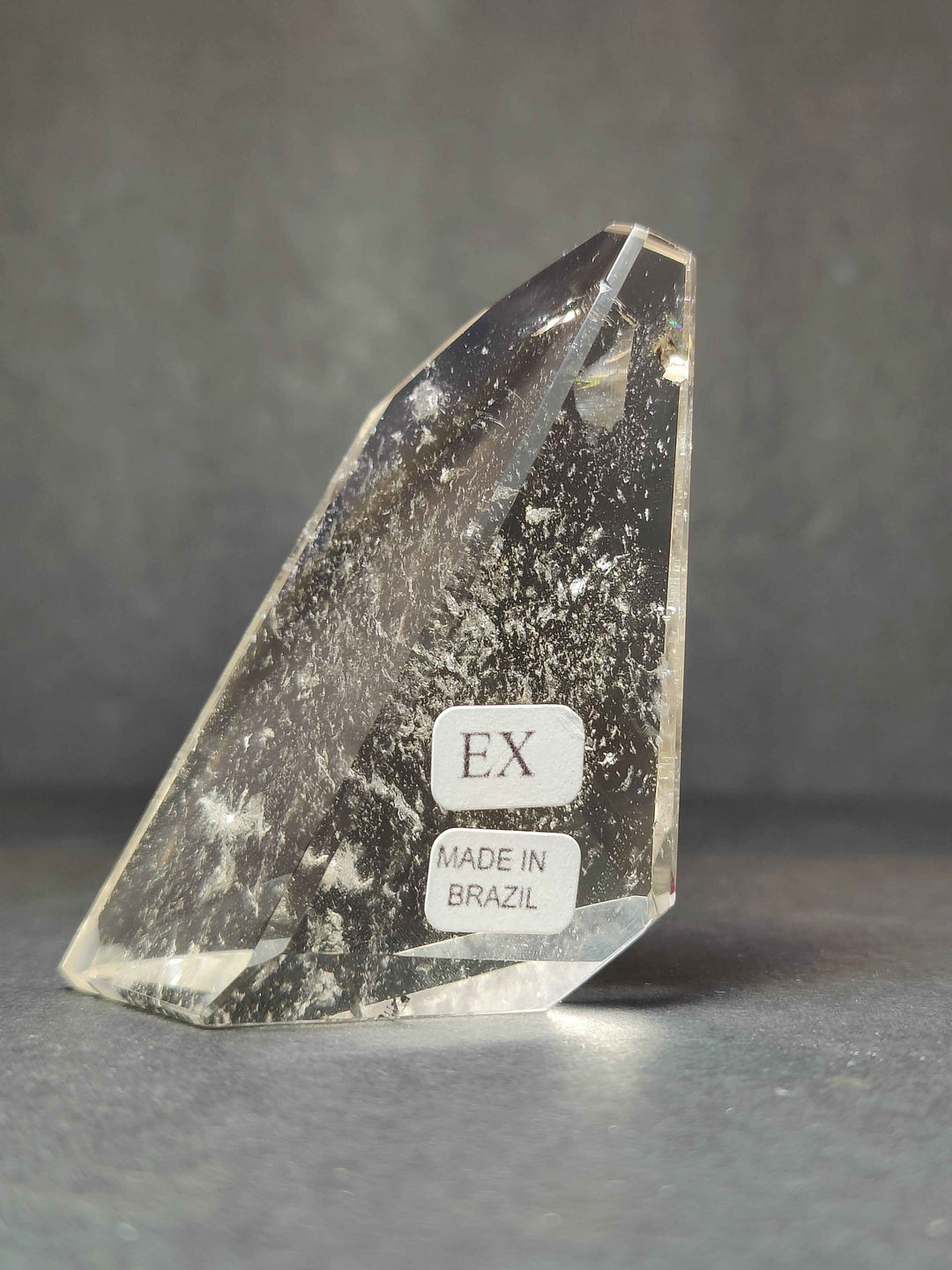Smoky/Clear Quartz Polished Free Form Sculpture (Extra Quality)