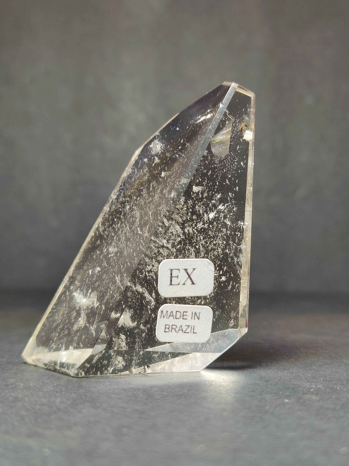 Smoky/Clear Quartz Polished Free Form Sculpture (Extra Quality)