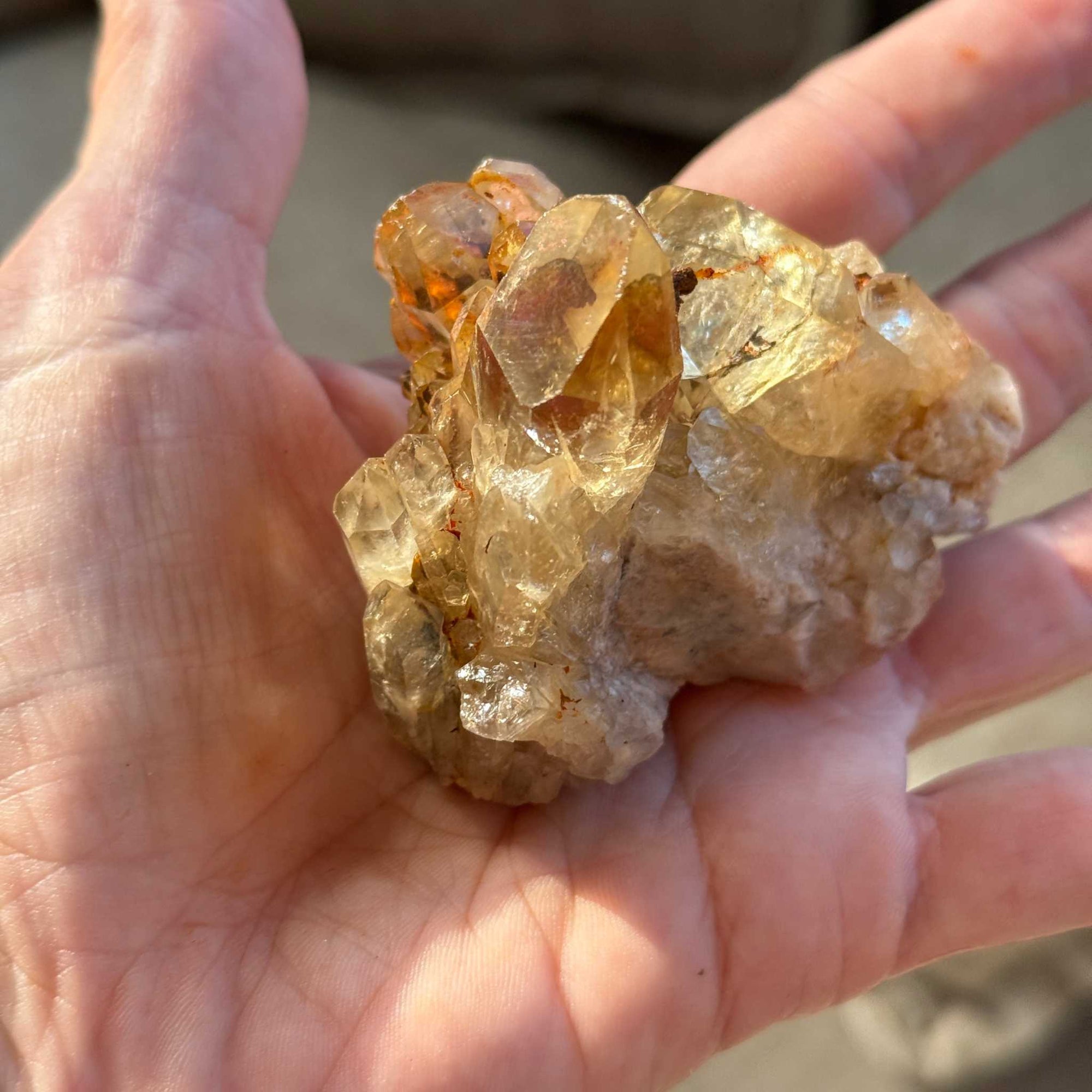 Natural Kundalini Citrine Fortress Cluster 🛡️✨🌄