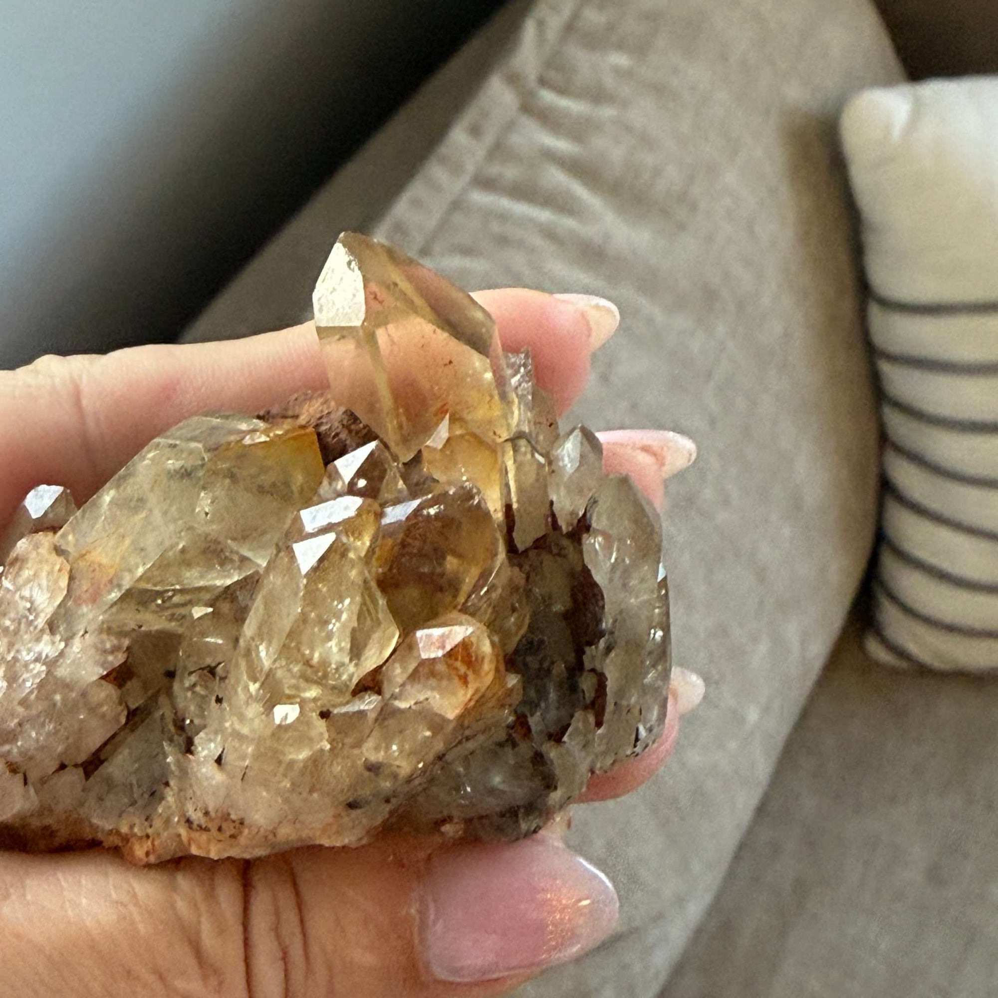 Natural Kundalini Citrine Fortress Cluster 🛡️✨🌄