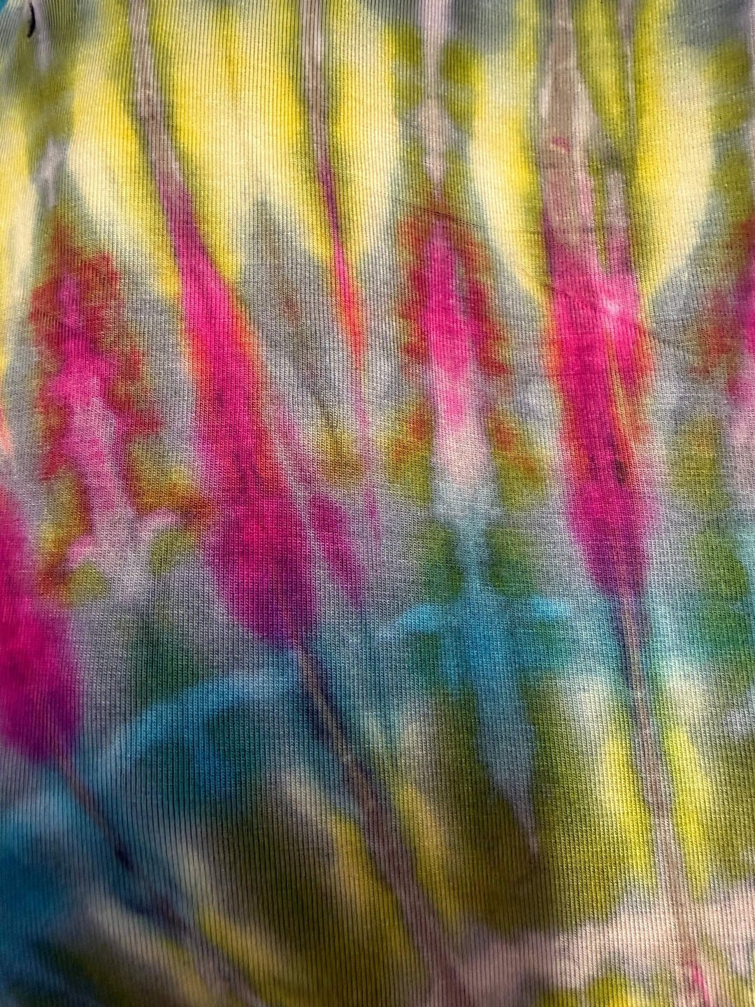 High Waisted Tie-Dye Fringe Shorts