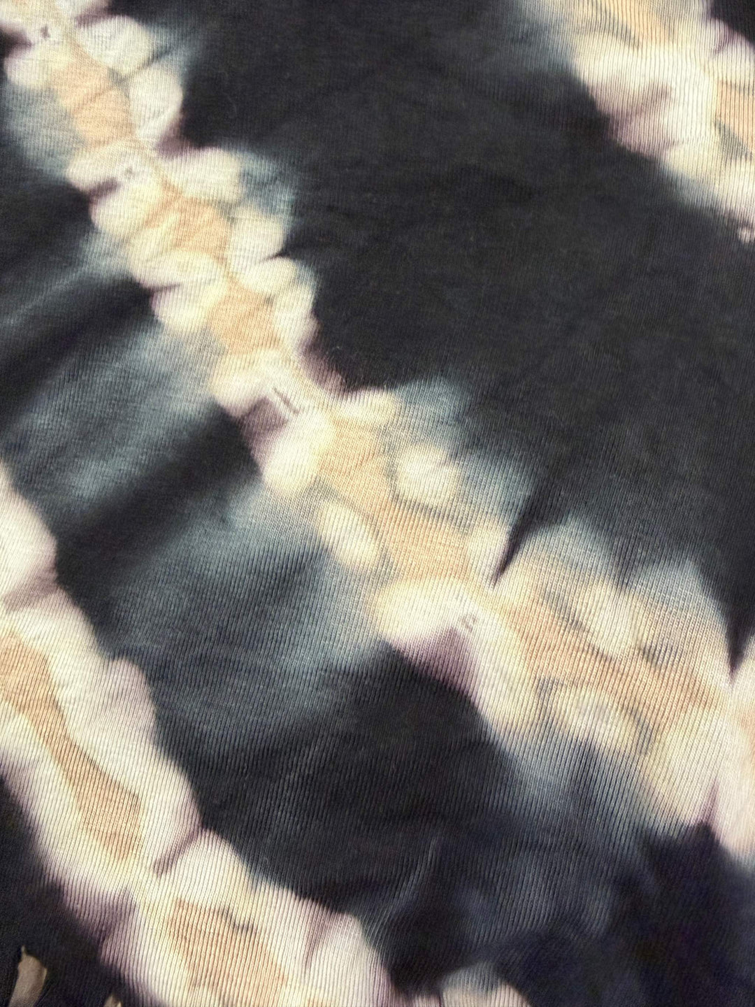 High Waisted Tie-Dye Fringe Shorts