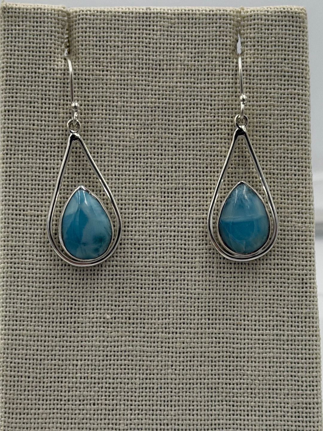 Larimar Dangle Earrings 