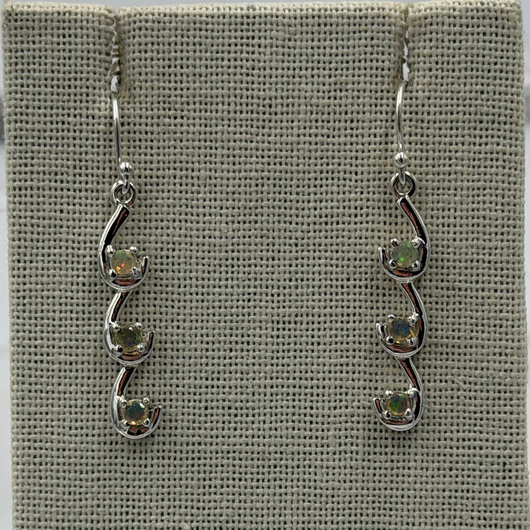 Ethiopian Opal Dangle Earrings