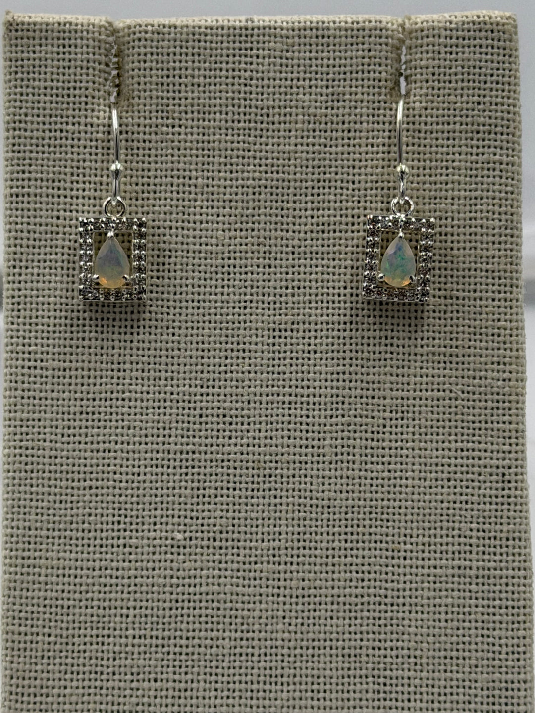 Ethiopian Opal Dangle Earrings