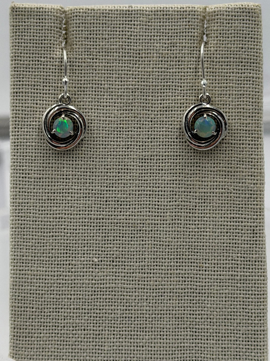 Ethiopian Opal Dangle Earrings