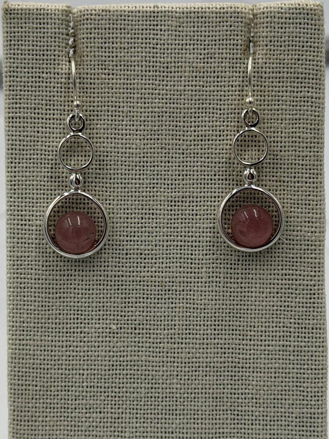 Rose Quartz Dangle Earrings
