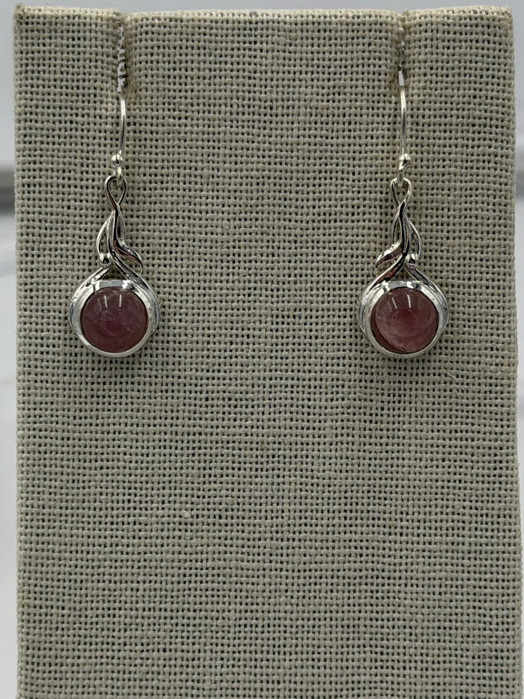 Rose Quartz Dangle Earrings