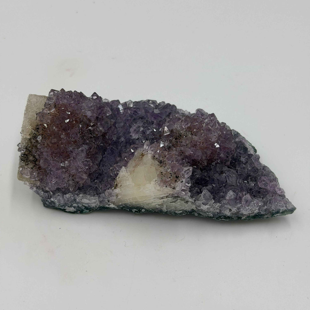 Amethyst with Calcite Cluster Specimen - 302.9g
