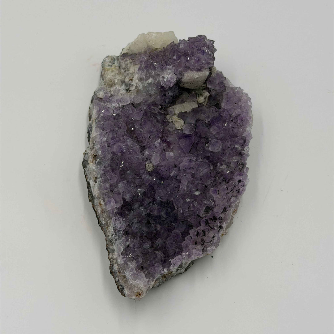 Amethyst with Calcite Cluster Specimen - 542.8g