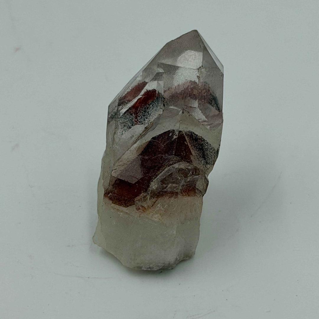 Zambian Red Hematite Phantom Quartz Specimen - 19.7g