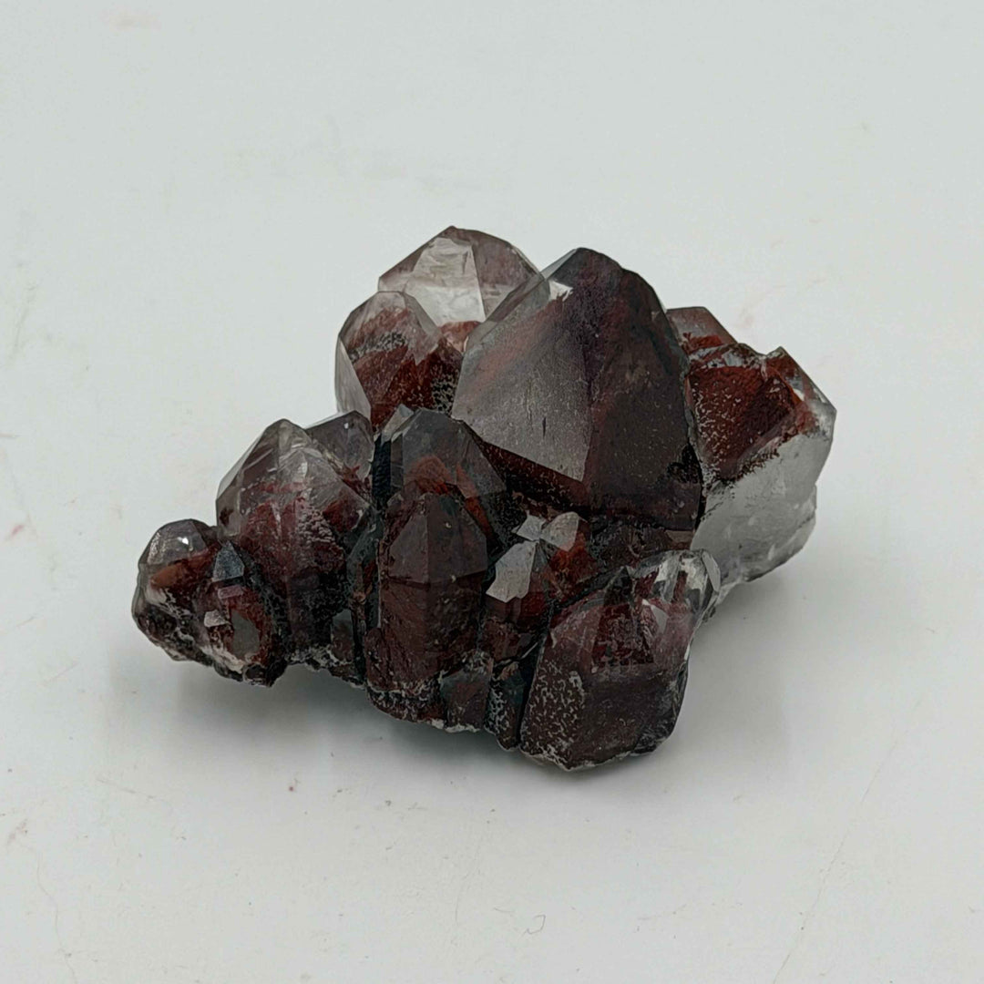 Zambian Red Hematite Phantom Quartz Specimen - 32.9g