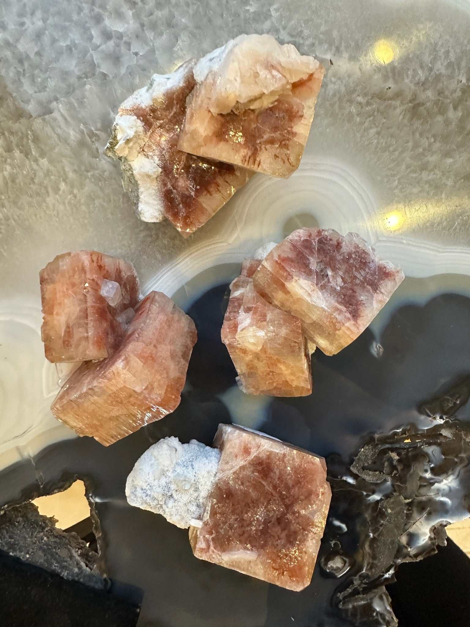Red Apophyllite Cube (Md) from Pune, India