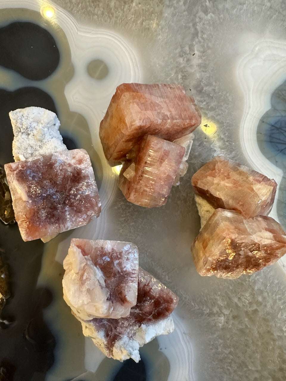 Red Apophyllite Cube (Md) from Pune, India