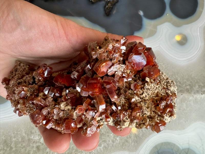 Vanadinite Cluster from Mibladen, Morocco