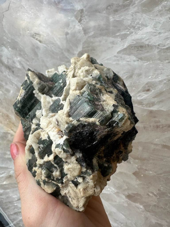 Tourmalinated Albite Cluster 1.1 kg