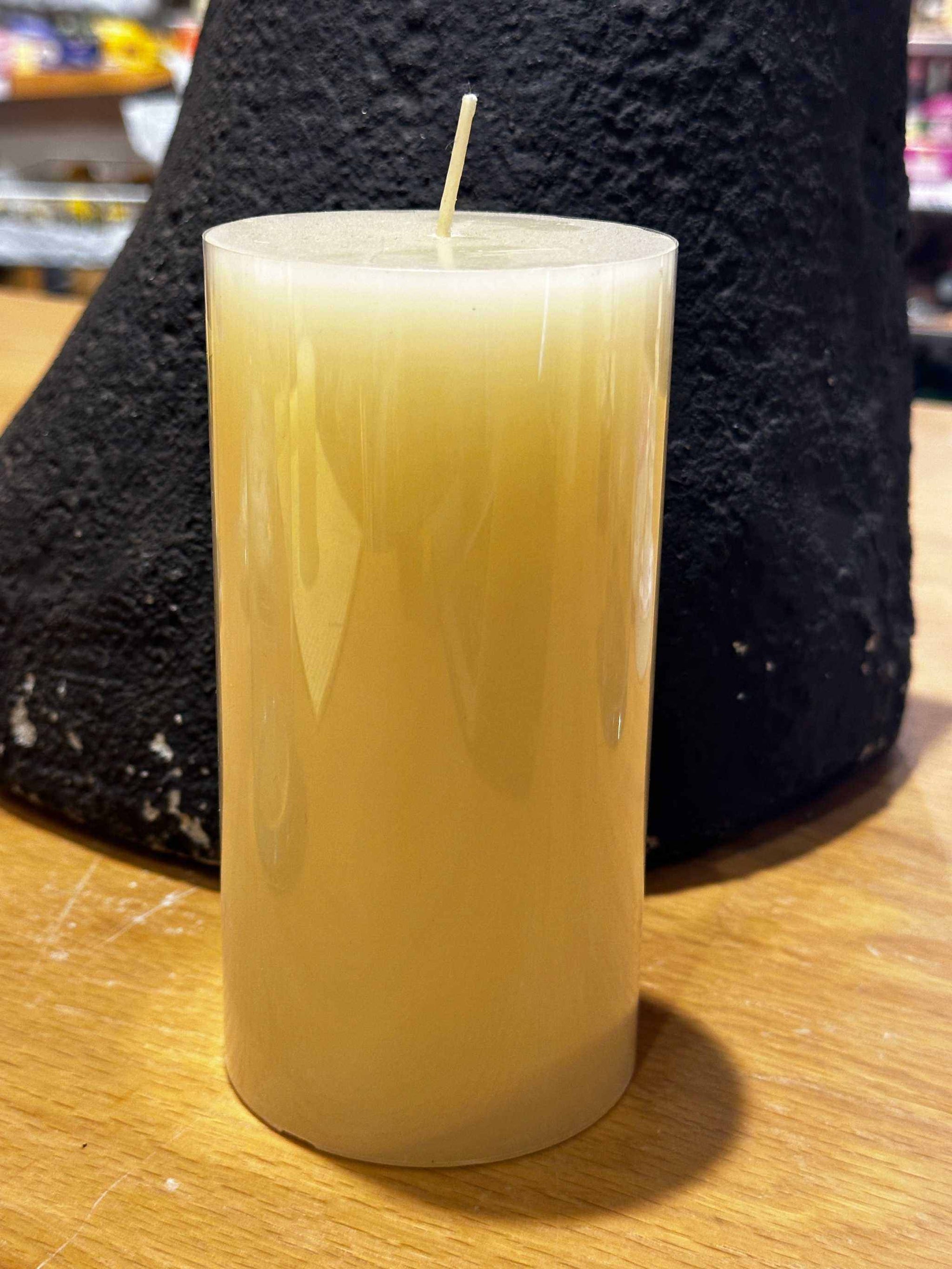 6" Ivory Candle ~ Paraffin, Candles, Candles