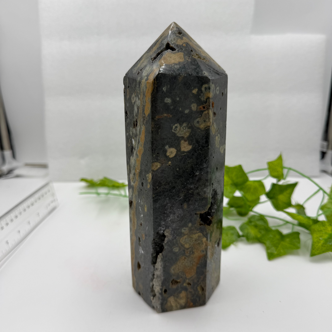 Rainforest Rhyolite Obelisk - 4.07lbs