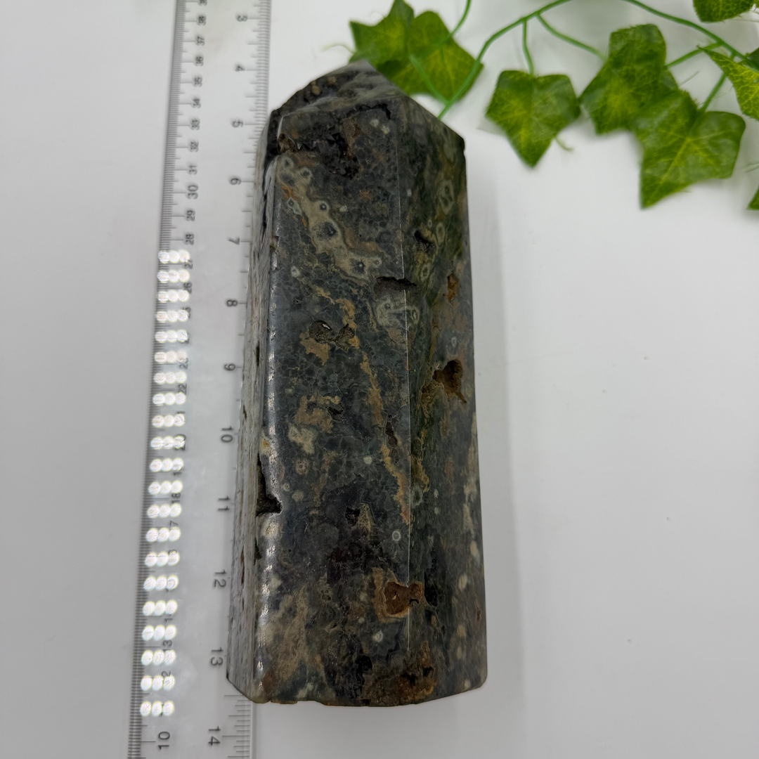 Rainforest Rhyolite Obelisk - 4.07lbs