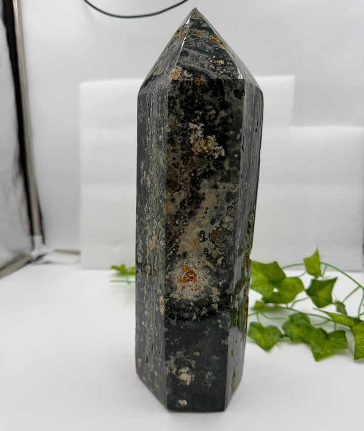 Ocean Jasper Obelisk - 9.1lbs