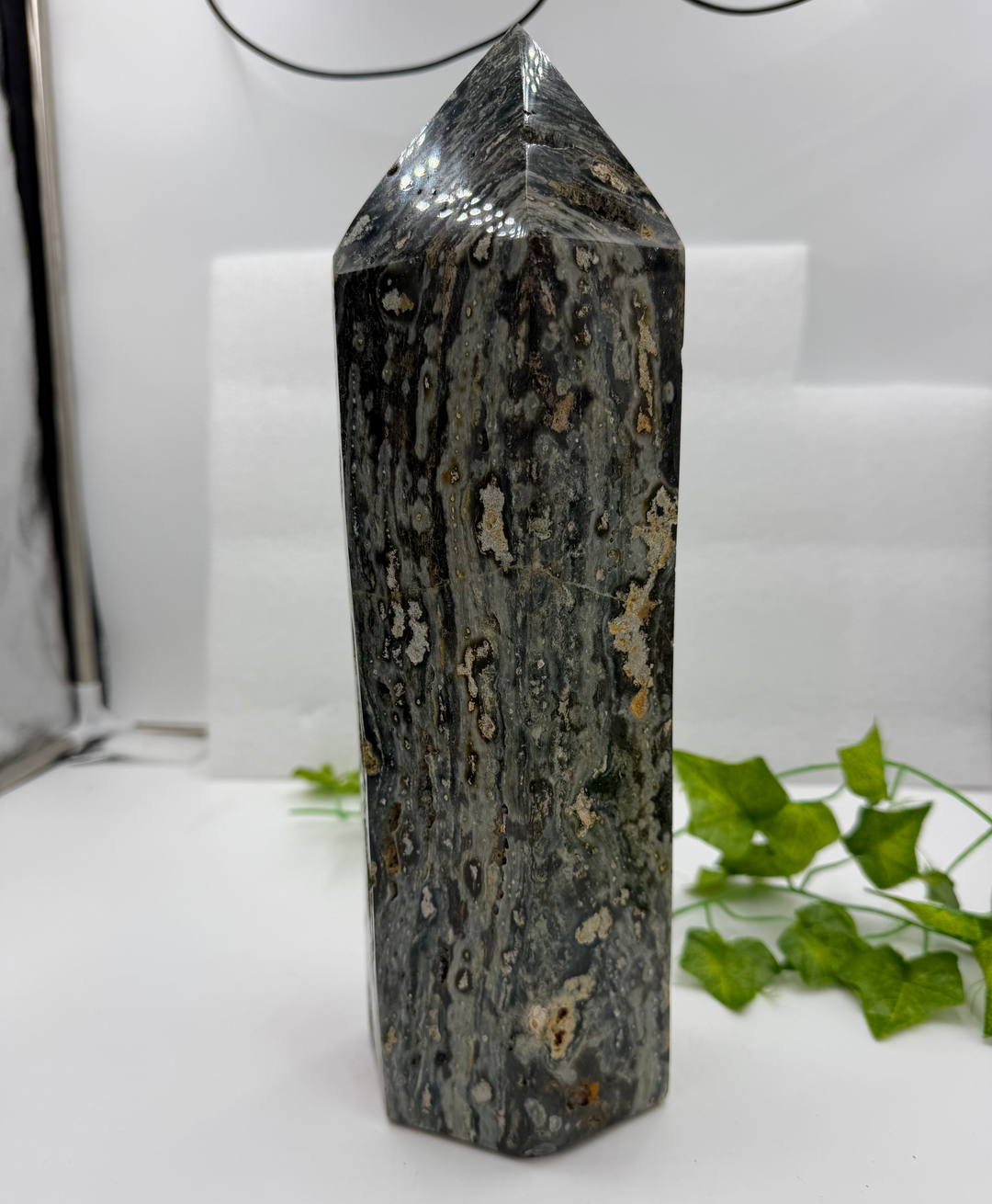Ocean Jasper Obelisk - 9.1lbs