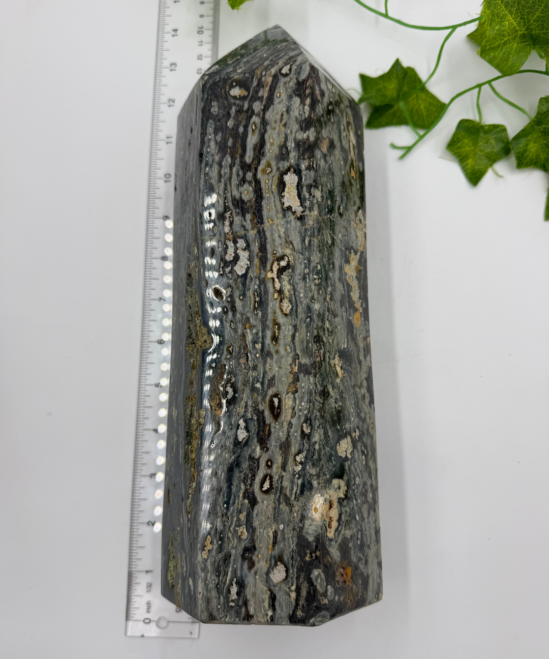 Ocean Jasper Obelisk - 9.1lbs