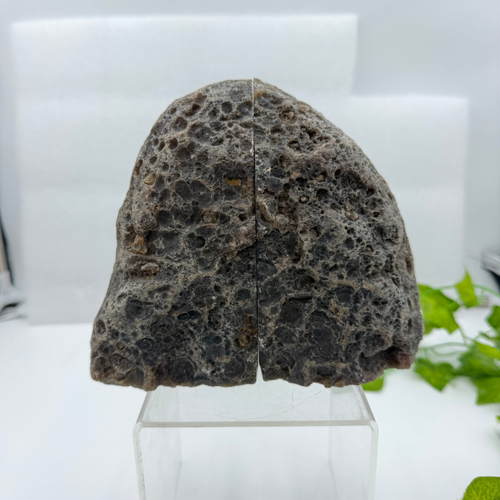 Dyed Black Agate Bookend Set