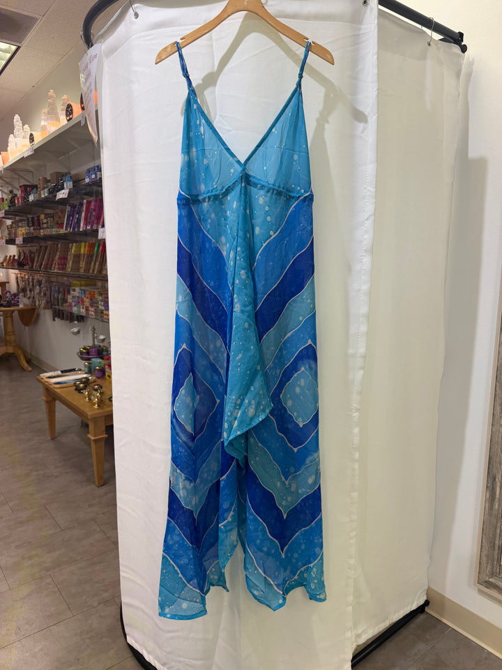 Blue Wave Sheer Swimsuit Coverup