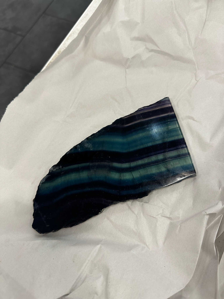 Psychic Chakra Fluorite Slab, Fluorite, Rocks &amp; Fossils