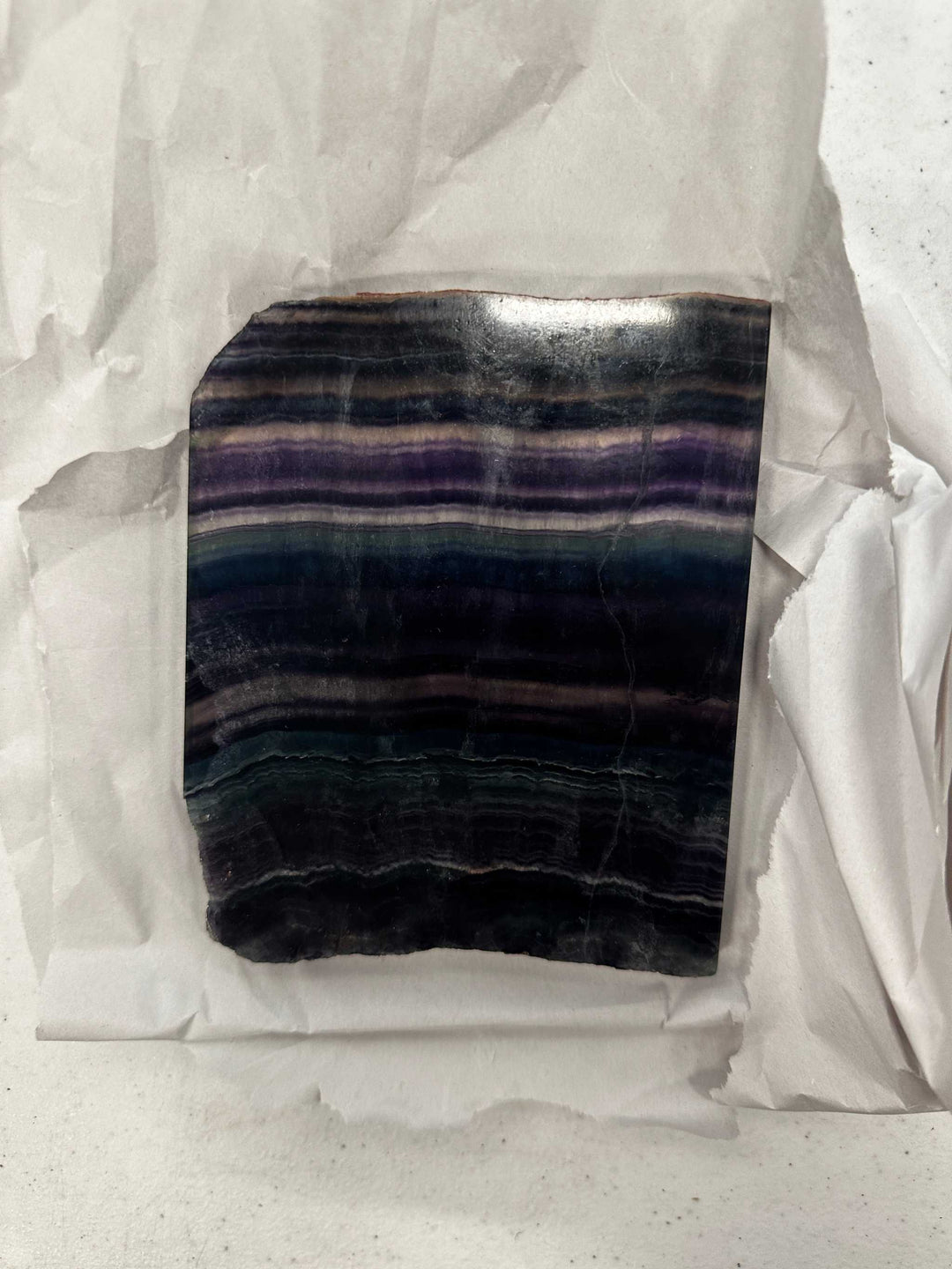 Psychic Chakra Fluorite Slab, Fluorite, Rocks &amp; Fossils