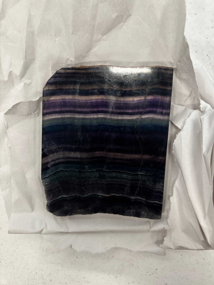 Psychic Chakra Fluorite Slab, Fluorite, Rocks &amp; Fossils