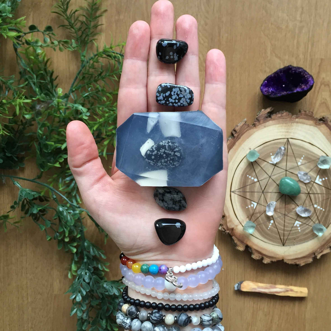 Spiritual shield – Crystal-infused bar soap