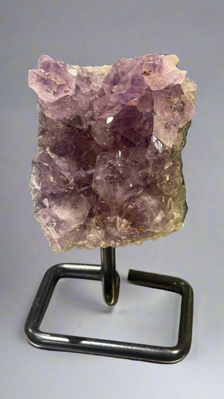 Unique Amethyst Specimen on Metal Stand (<1kg)