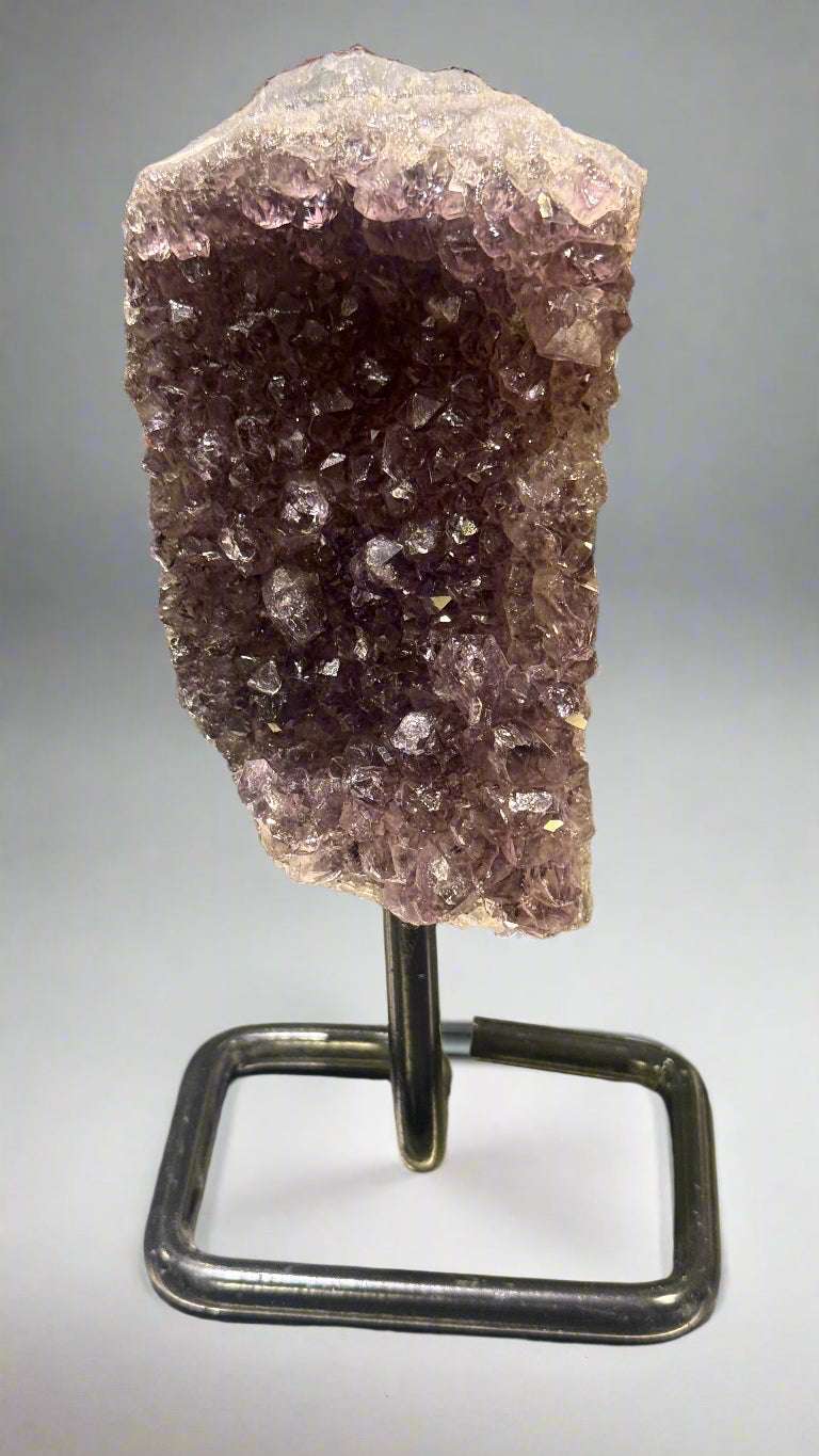 Unique Amethyst Specimen on Metal Stand (<1kg)