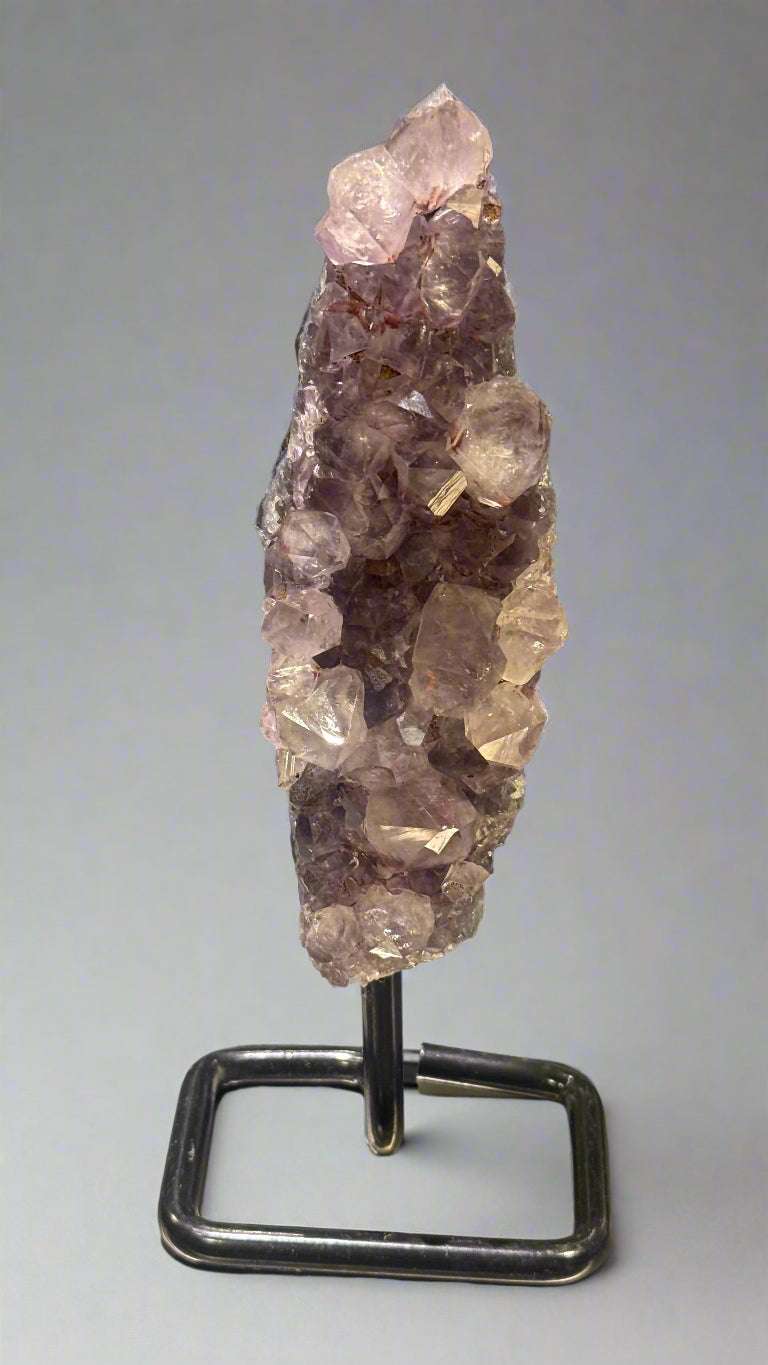 Unique Amethyst Specimen on Metal Stand (<1kg)