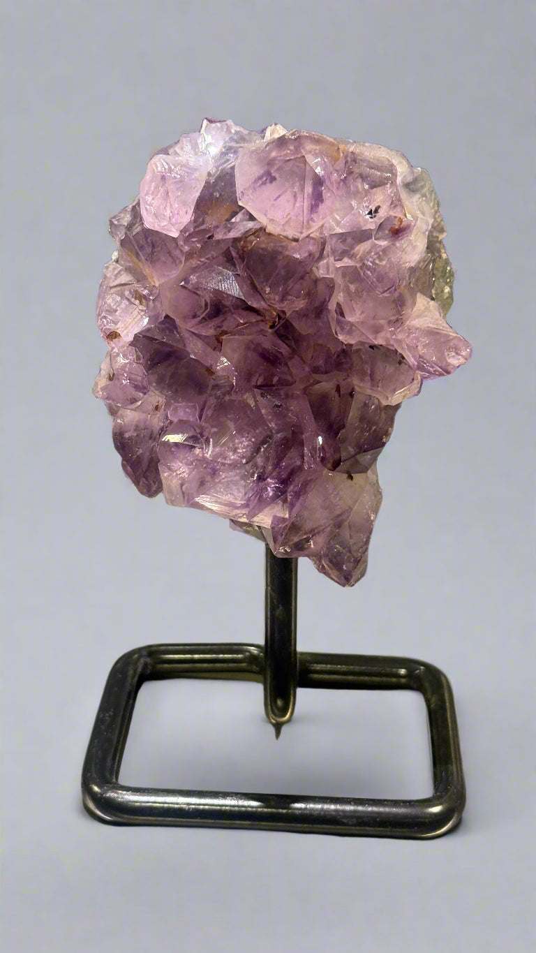 Unique Amethyst Specimen on Metal Stand (<1kg)