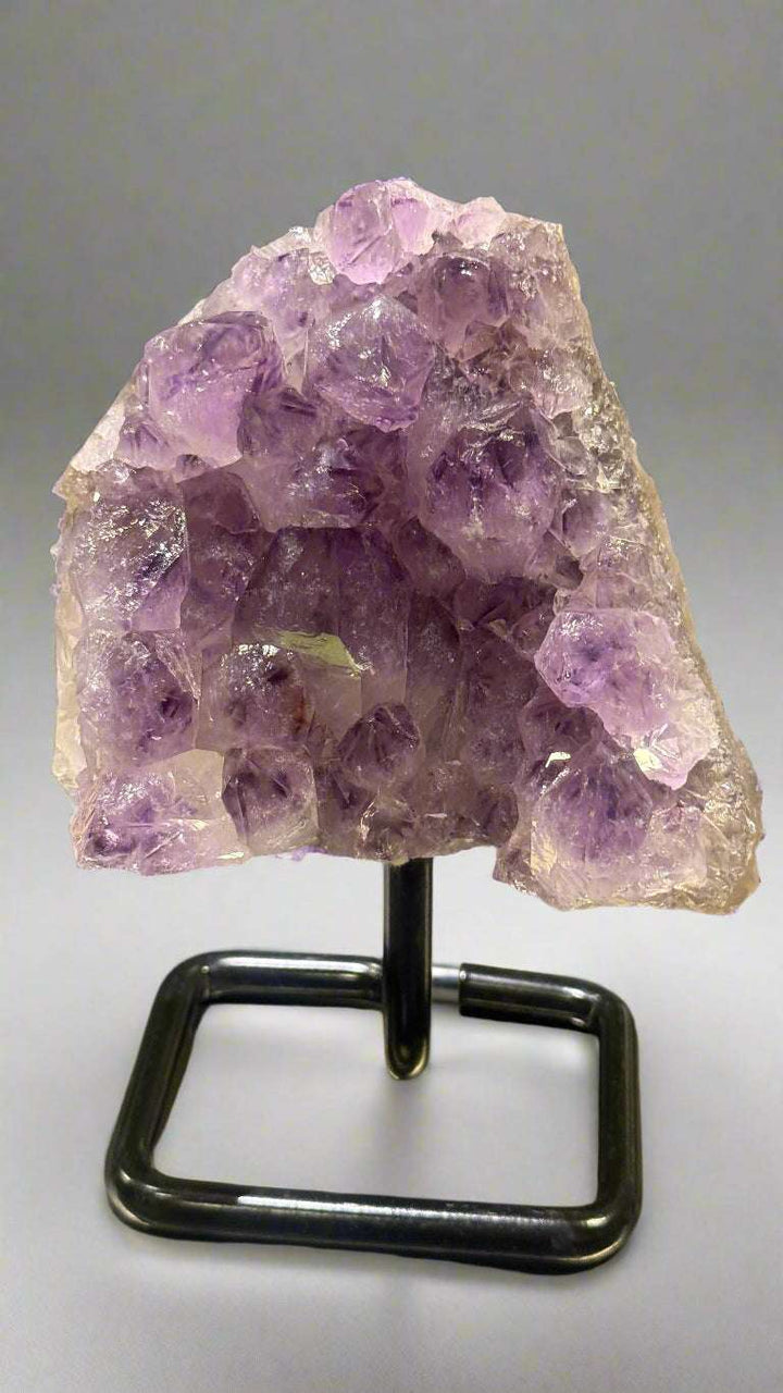 Unique Amethyst Specimen on Metal Stand (<1kg)