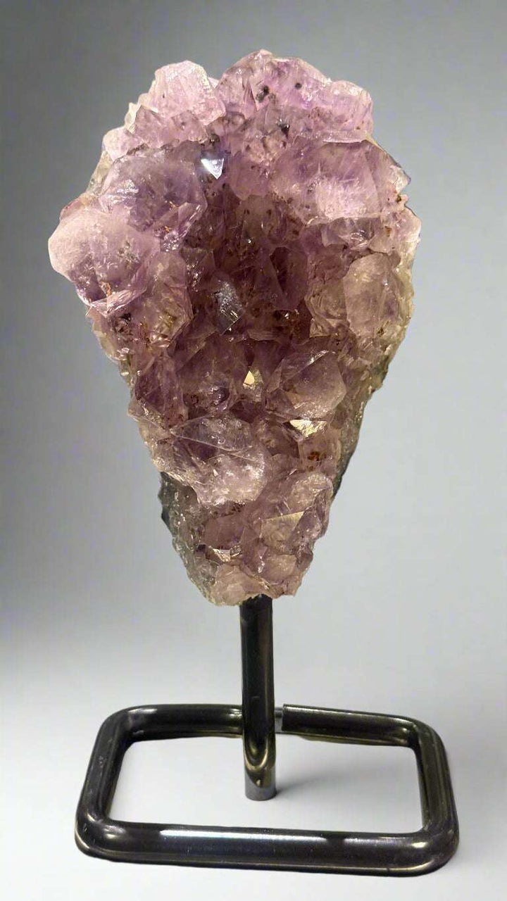 Unique Amethyst Specimen on Metal Stand (<1kg)
