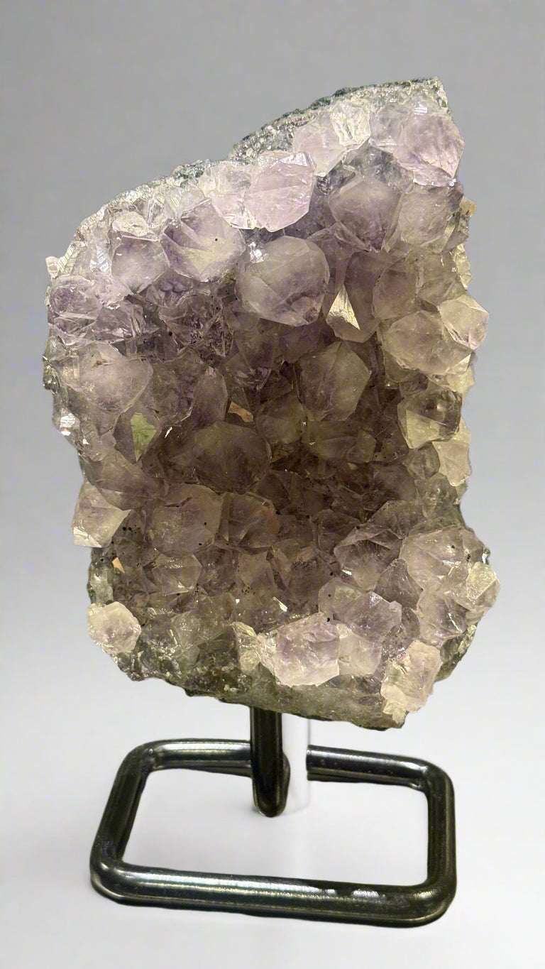 Unique Amethyst Specimen on Metal Stand (&lt;1kg)