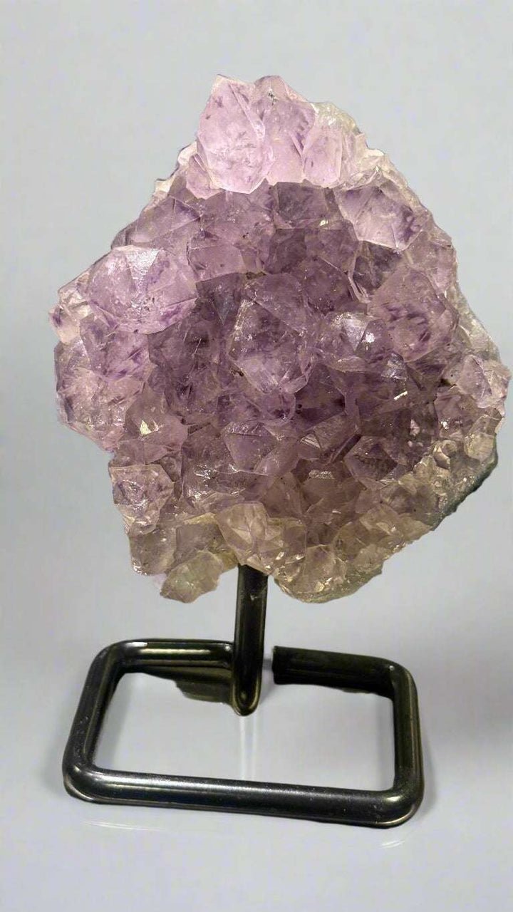 Unique Amethyst Specimen on Metal Stand (<1kg)