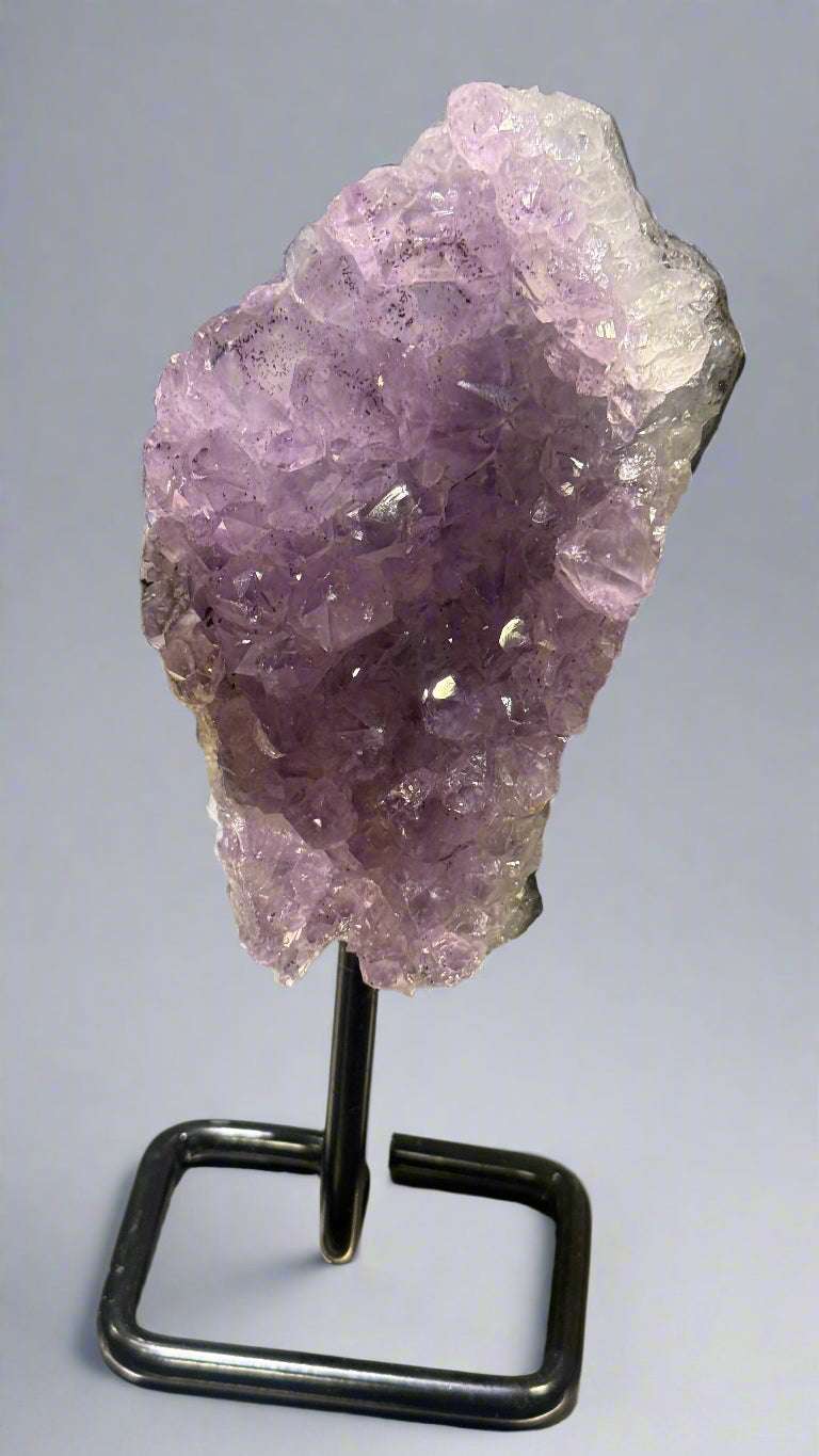Unique Amethyst Specimen on Metal Stand (&lt;1kg)